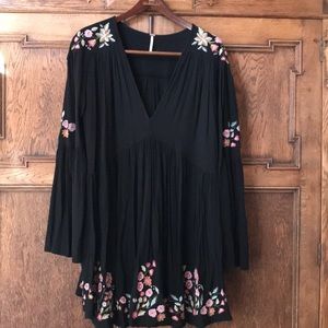 Free People Embroidered Te Amo Dress / Tunic